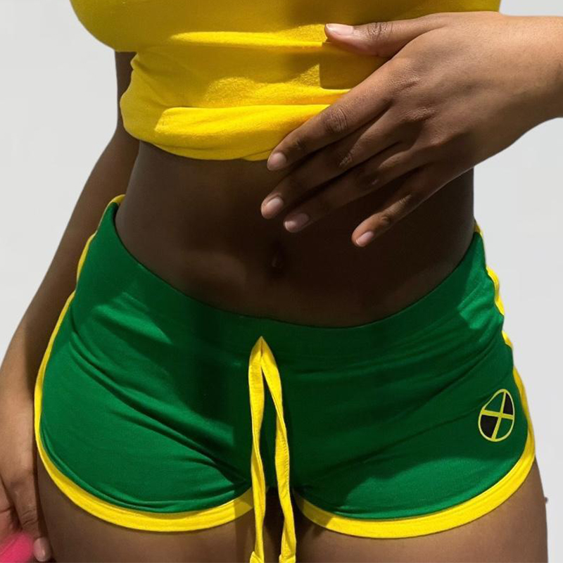 Mulher gótico shorts das mulheres carta bordado casual coreano perna larga calça cordão cintura elástica bikers shorts y2k traf