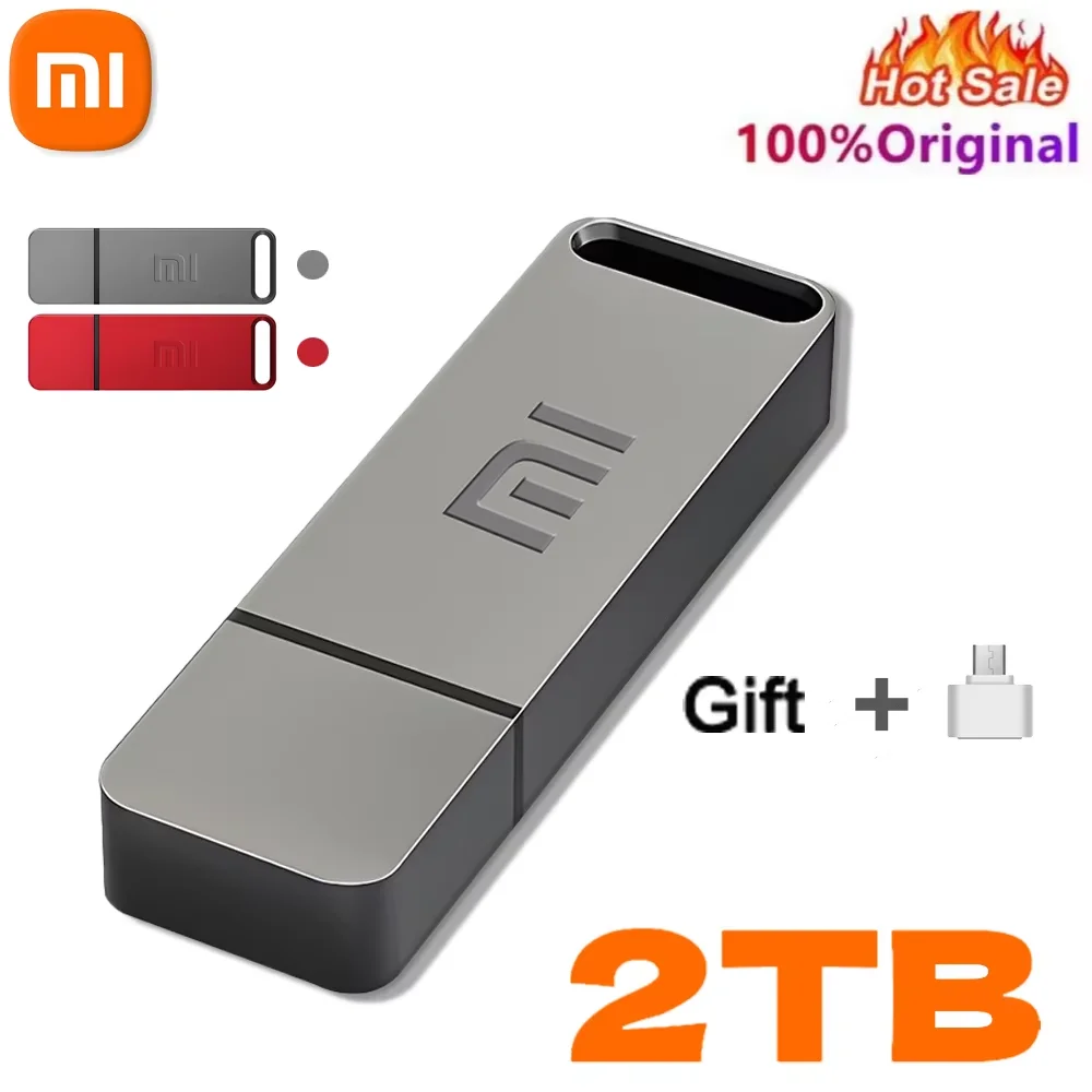 Xiaomi 16TB Flash Drive USB3.2 High Speed File Transfer Metal Type C Flash SSD Portable Large Capacity Waterproof  Drive Memory