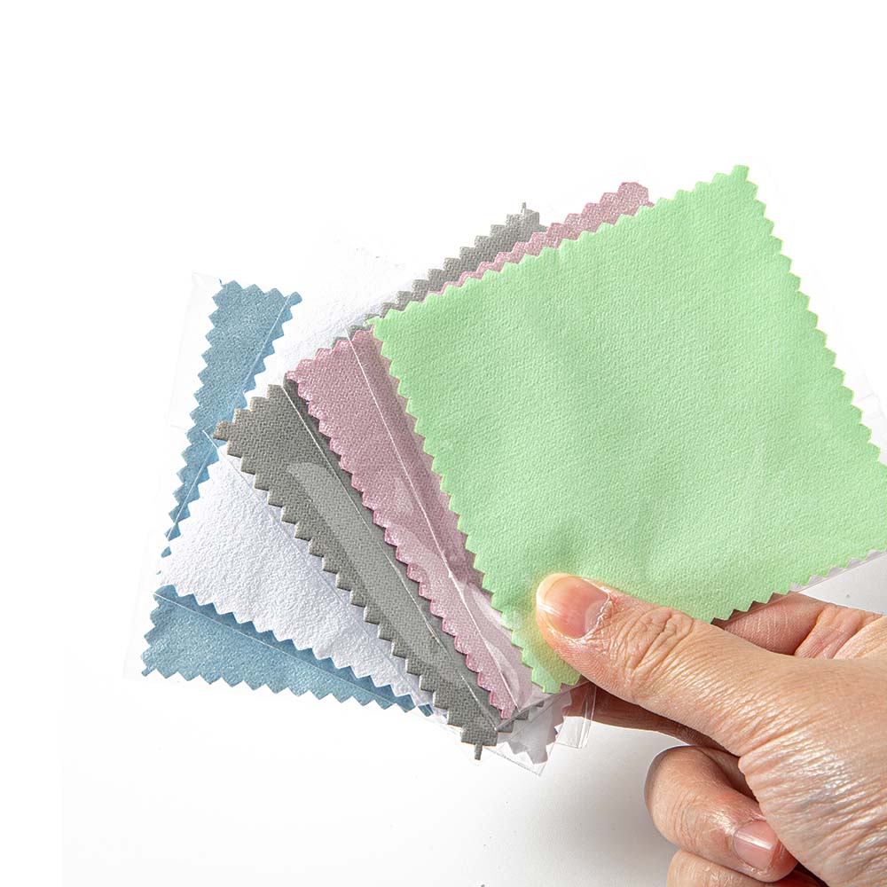 Bộ 50 Riêng Lẻ Bọc Vàng Bông Lau Đánh Bóng Trang Sức Lau Len Dụng Cụ Bạch Kim Làm Bẩn Tẩy Tự Làm Thiết Bị