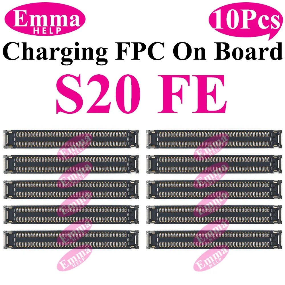 10Pcs USB Lade FPC Stecker An Bord Für Samsung S23 S24 S22 Ultra S21 Plus Hinweis 20 FE S21FE S10 stecker USB Dock Port