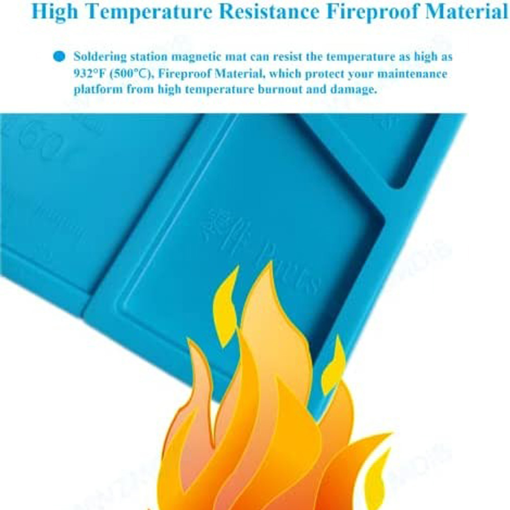 Estação De Solda De Silício Resistente Ao Calor, Almofada De Trabalho, Plataforma De Mesa, Estação De Solda Para BGA Eletrônico, 500 ℃