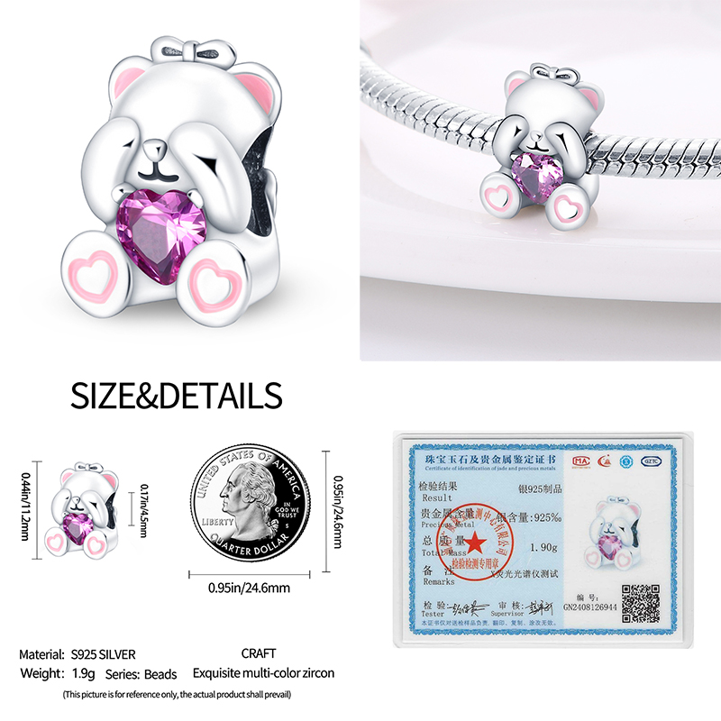 S925 Sterling Silber Eule Eichhörnchen Bär Igel Niedlichen Tier Serie Kreative Charms Perlen Fit Pan Original Armbänder DIY Schmuck