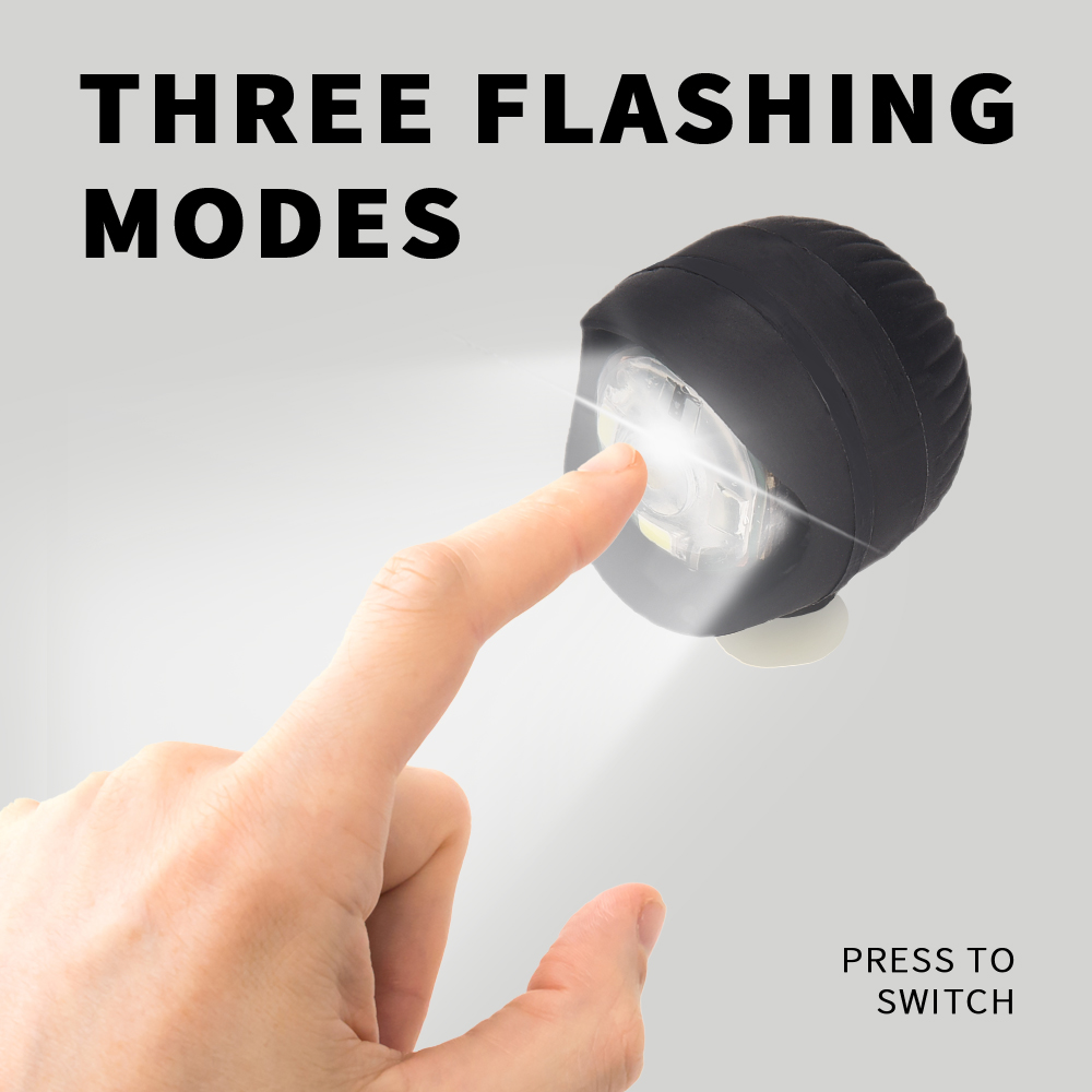 2 szt. Lampki do butów LED z PVC Charms Akcesoria do nocnych przejażdżek, spacerów i spacerów z psami, Charms do butów, 3 tryby oświetlenia