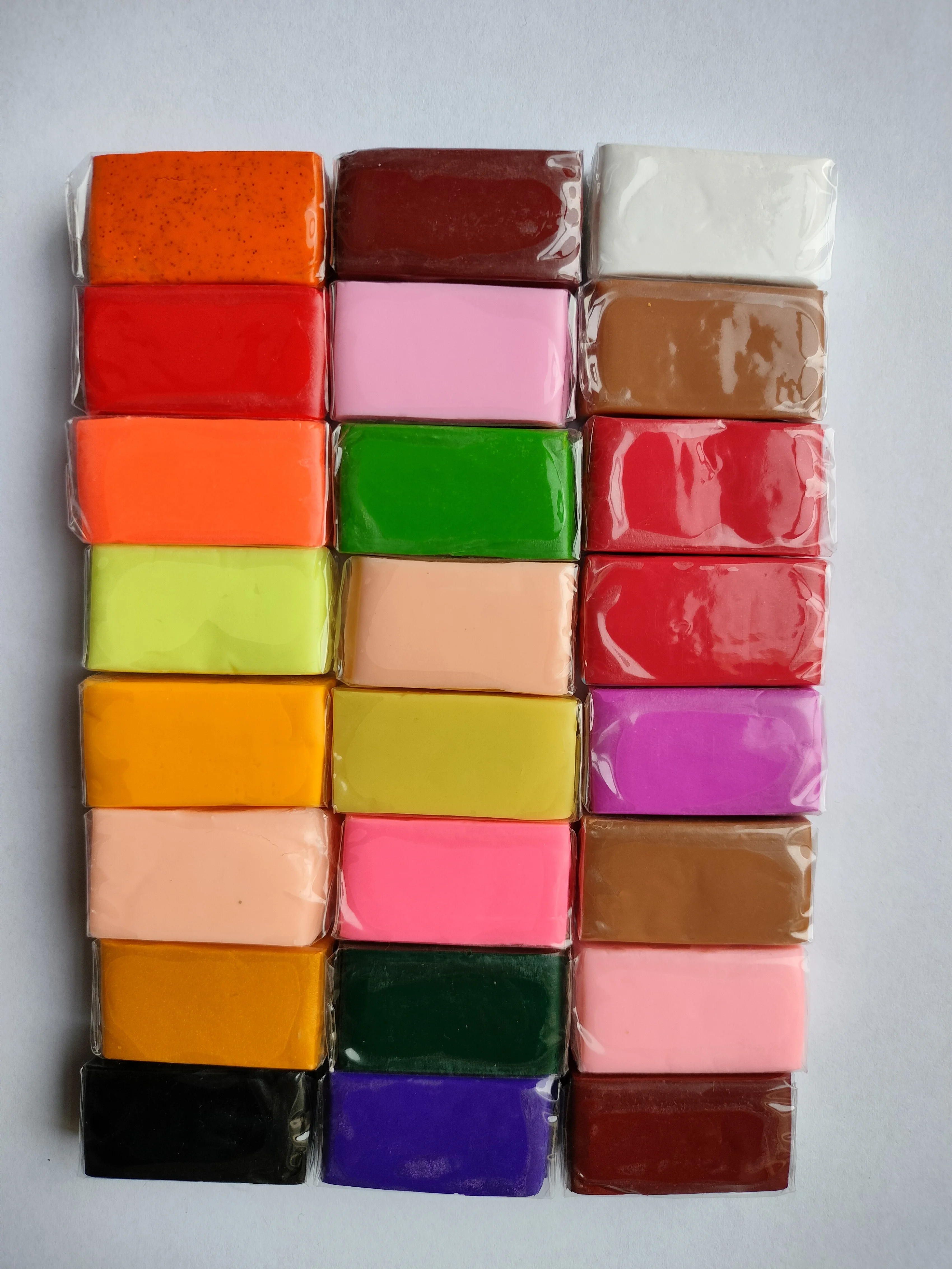 24 Colors 10g Tiny Small Block Art Craft Fimo Polymer Clay Children Toys Modeling Clay For Kids Sculptural Oven Bake Clay