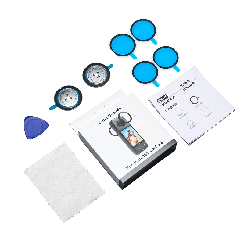 Lens Guards Protector for Insta360 X3 Anti-Scratch Premiun Protective Cap With Adhesive Sticker Action Camera Accessories