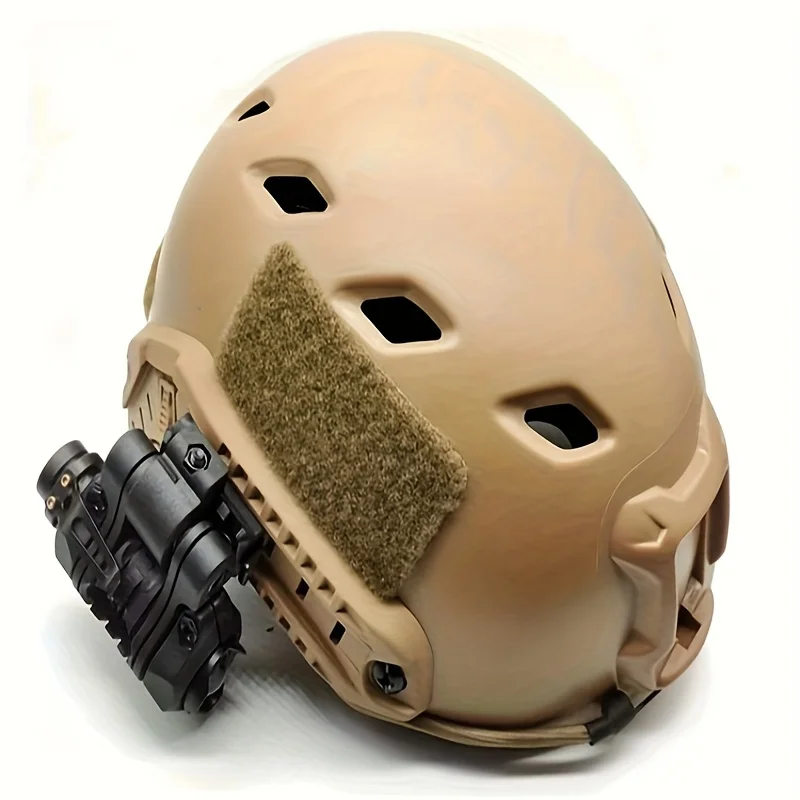 Supporto per torcia per casco Supporto per morsetto per luce in plastica multi-angolo da 25 mm con chiave Supporto per guida laterale Accessorio rapido per casco