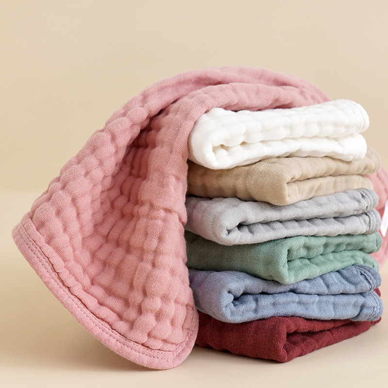 Paños grandes de muselina para eructar para bebé, toalla de algodón de 6 capas, toallitas absorbentes de gasa suave, toalla para Saliva, material para alimentar al bebé
