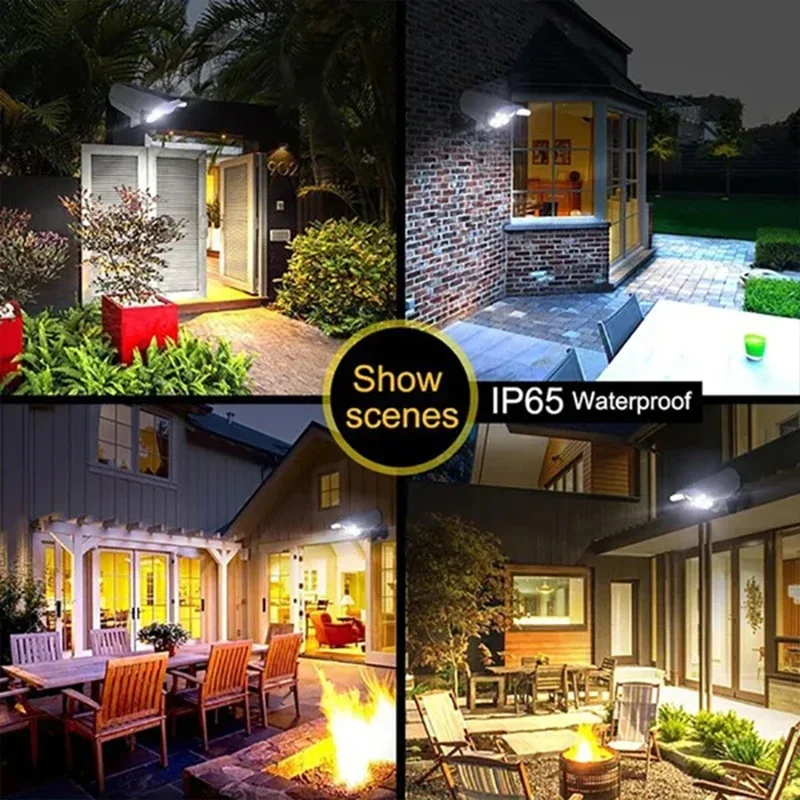 1-2Pack 77LED Solar Motion Sensor LED Licht Outdoor Dummy Kamera Drahtlose Sicherheit Flutlicht Wasserdichte Lampe für Haus Garten