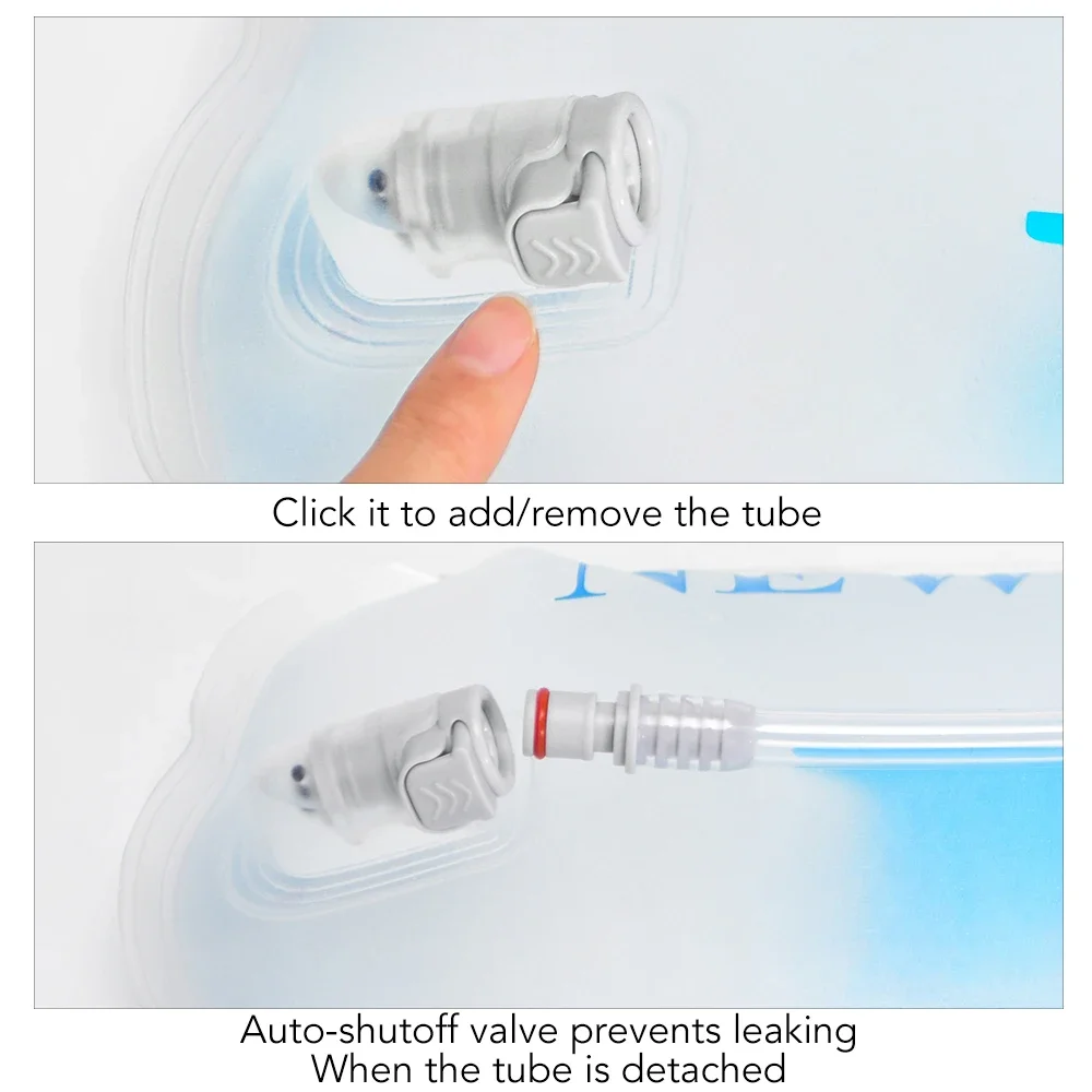 NEWBOLER vessie d'eau réservoir d'eau sac d'hydratation sac de rangement sans BPA-2L 3L course hydratation gilet sac à dos