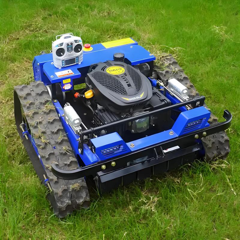 Maßgeschneiderter Raupen-Grasschneider, Rasenmäher, ferngesteuerter Rasenmäher, Roboter-Rasenmäher, CE/ISO-zertifiziert, Verkaufsgarten