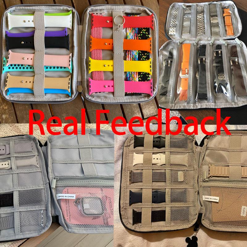 防水ポータブルボックス時計ホルダーオーガナイザー収納男性女性スマートウォッチボックス Apple Watch ストラップ収納ボックス時計