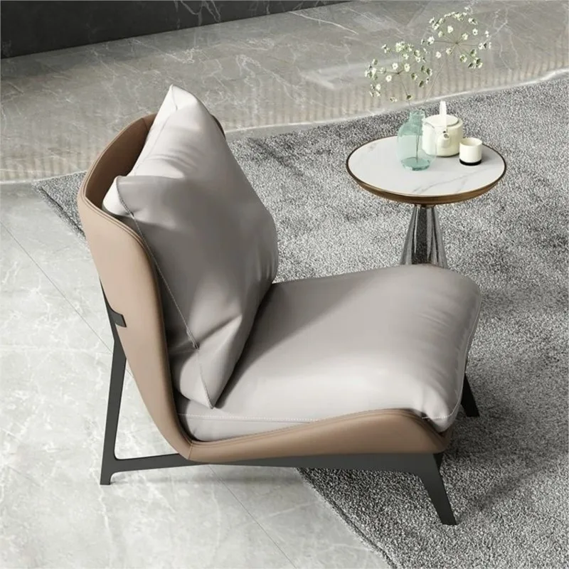 Lazy Sofa Living Room Single Sofa Modern Simple Bedroom Balcony Shaped Leisure Single Sofa Chair New