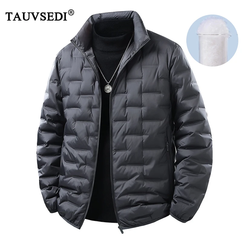 Winter Männer Weiße Ente Unten Jacke Mantel Männer Wasserdicht Winddicht Warme Lose Jacke Mann Multi Tasche Ultraleicht Windjacke
