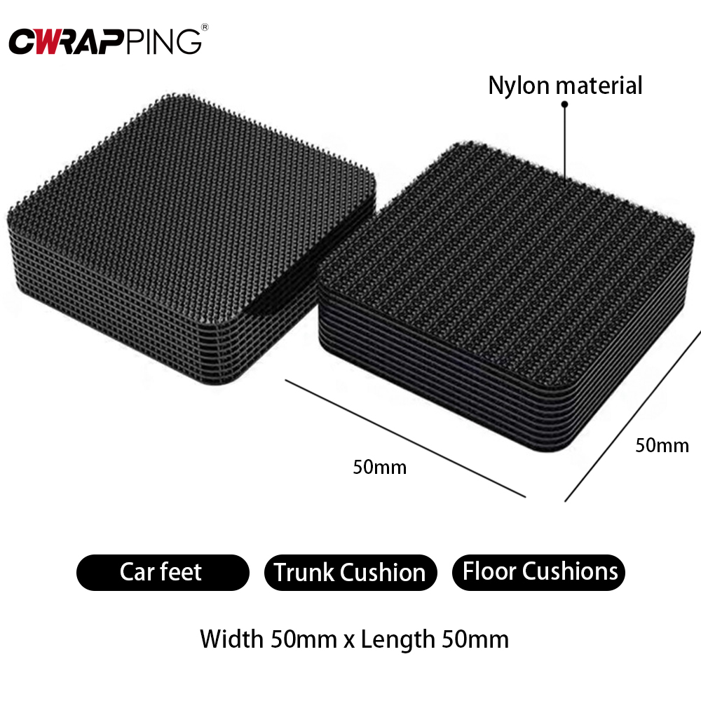 พรมรถยนต์เทป Universal ชั้นคลิปยึดวงเล็บ Grip Universal Self-Adhesive Fastener สติกเกอร์รถชั้น Fixing