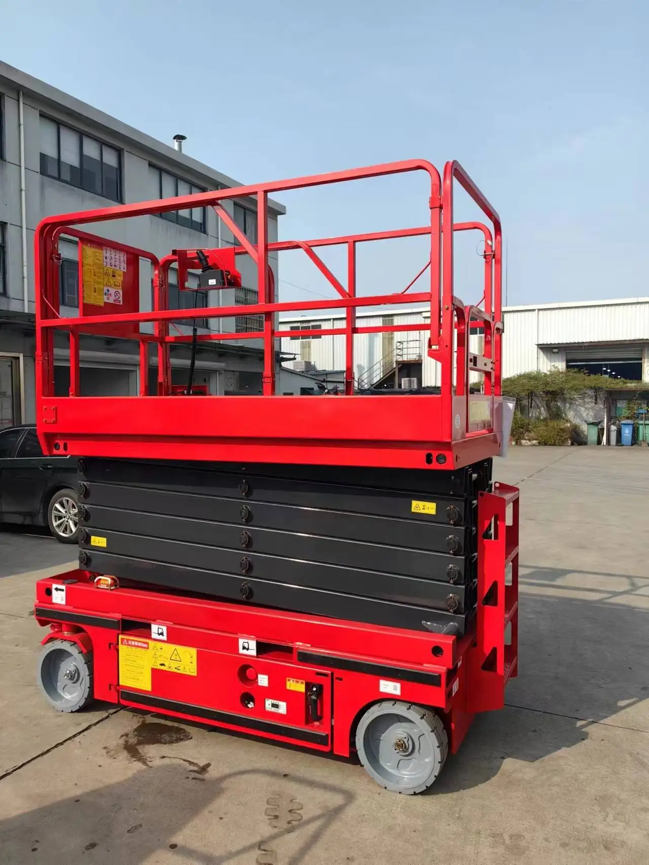 電気空中作業プラットフォーム,ポータブル,耐荷重230kg,作業高7.8m