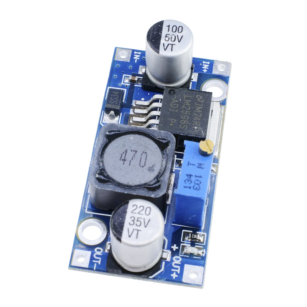 LM2596 DC-DC Buck Converter 3.2V ~ 35V ถึง 1.25-35V ขั้นตอนลงแรงดันไฟฟ้าโมดูล