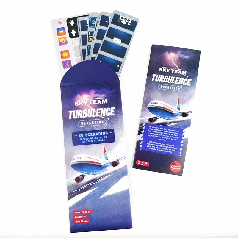 SKY TEAM E EXPANSION Jogo de tabuleiro Turbulence 20 Novos cenários com regras e módulos extras para jogos aprimorados