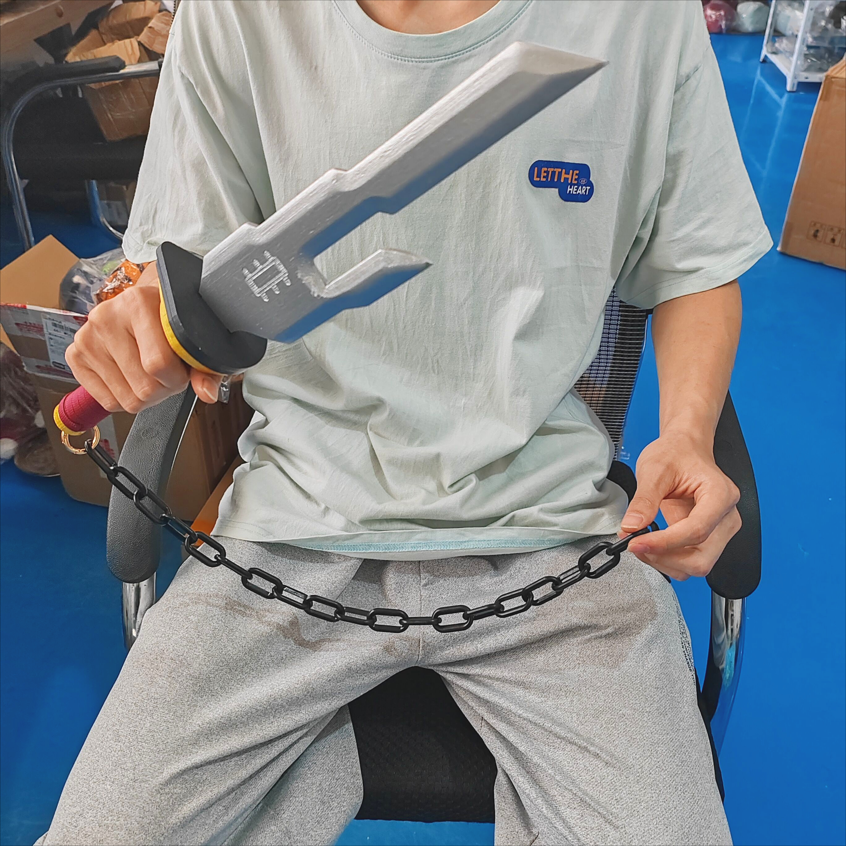 Jujutsu Kaisen Toji Fushiguro 무기 45cm Katana 검 천국의 거꾸로 된 창 코스프레 무기 대나무 모델 검 선물 소년 장난감