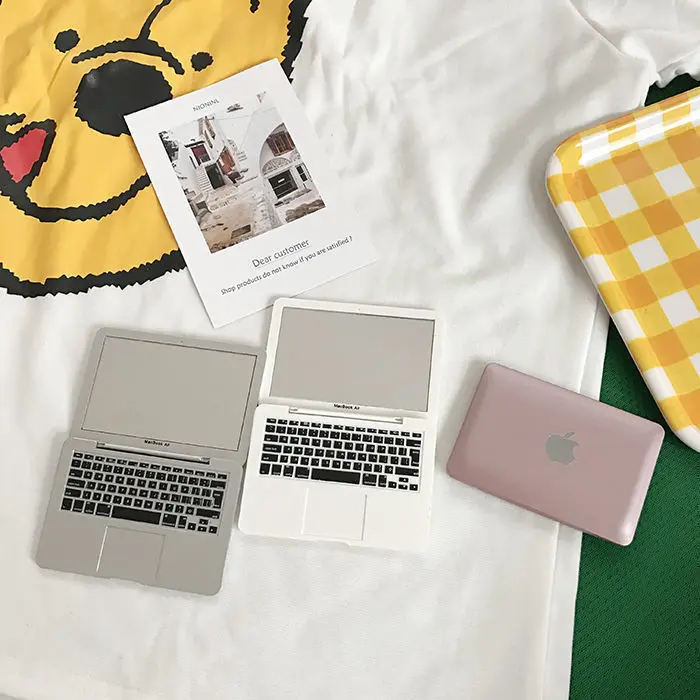 Mini Makeup Mirror Notebook Macbook New Design Portable Creative Props Photography High Quality Cosmetic Mirror
