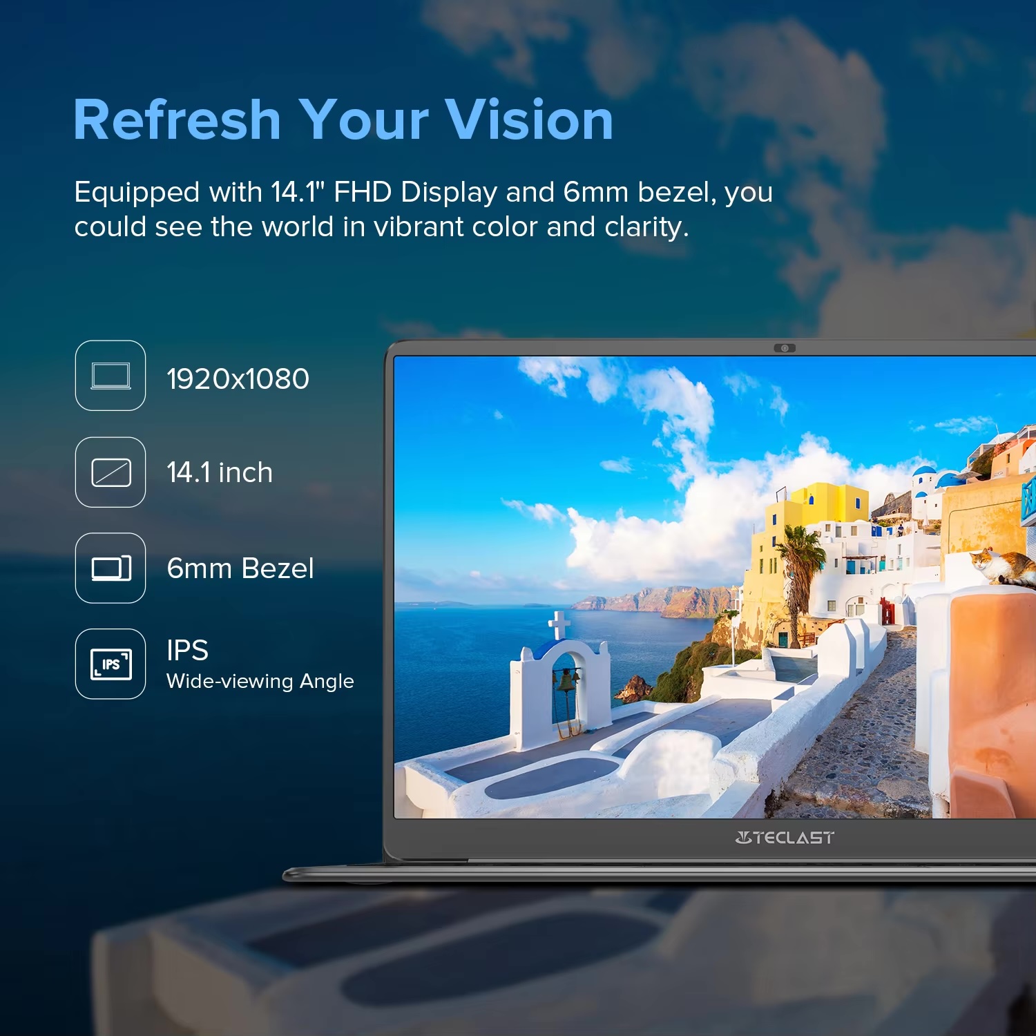 Laptop Teclast F7 Plus 3, 14,1 cala, procesor Celeron Gemini Lake 8. generacji, 8 GB pamięci RAM, 256 GB SSD, 1920 x 1080 Ips