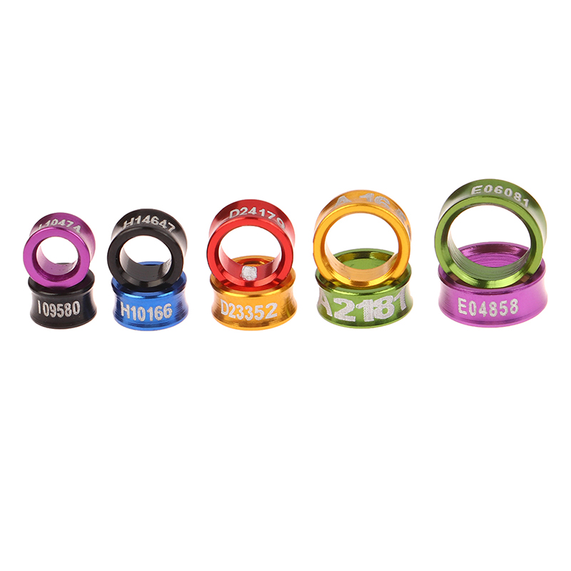 キャロットレッグリング、ピジョンフットリング、鳥の母乳育児の識別、屋外の飛行トレーニング用品、4mm、5mm、6mm、7mm、8mm、10個