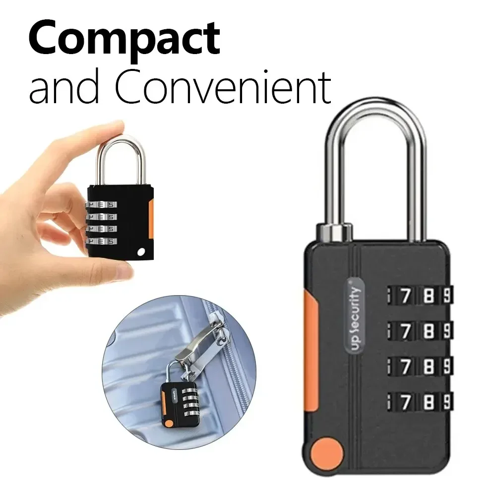 4-stelliges Code-Kombinations-Vorhängeschloss für Reisegepäck für CASE Lock Keyless Shackle Lock für Rucksack