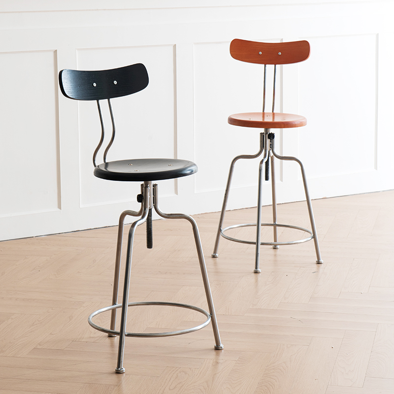 Nordic Moderne Design Bar Stühle Einstellbar Braun Bistro Hohe Luxus Barhocker Küche Drehbare Metall Banqueta Home Möbel