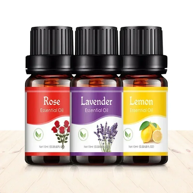 Aceites esenciales de 18 sabores para difusor de Aroma, humidificador de aire para el hogar, soluble en agua, ambientador de 10ml, aroma, aceite aromático