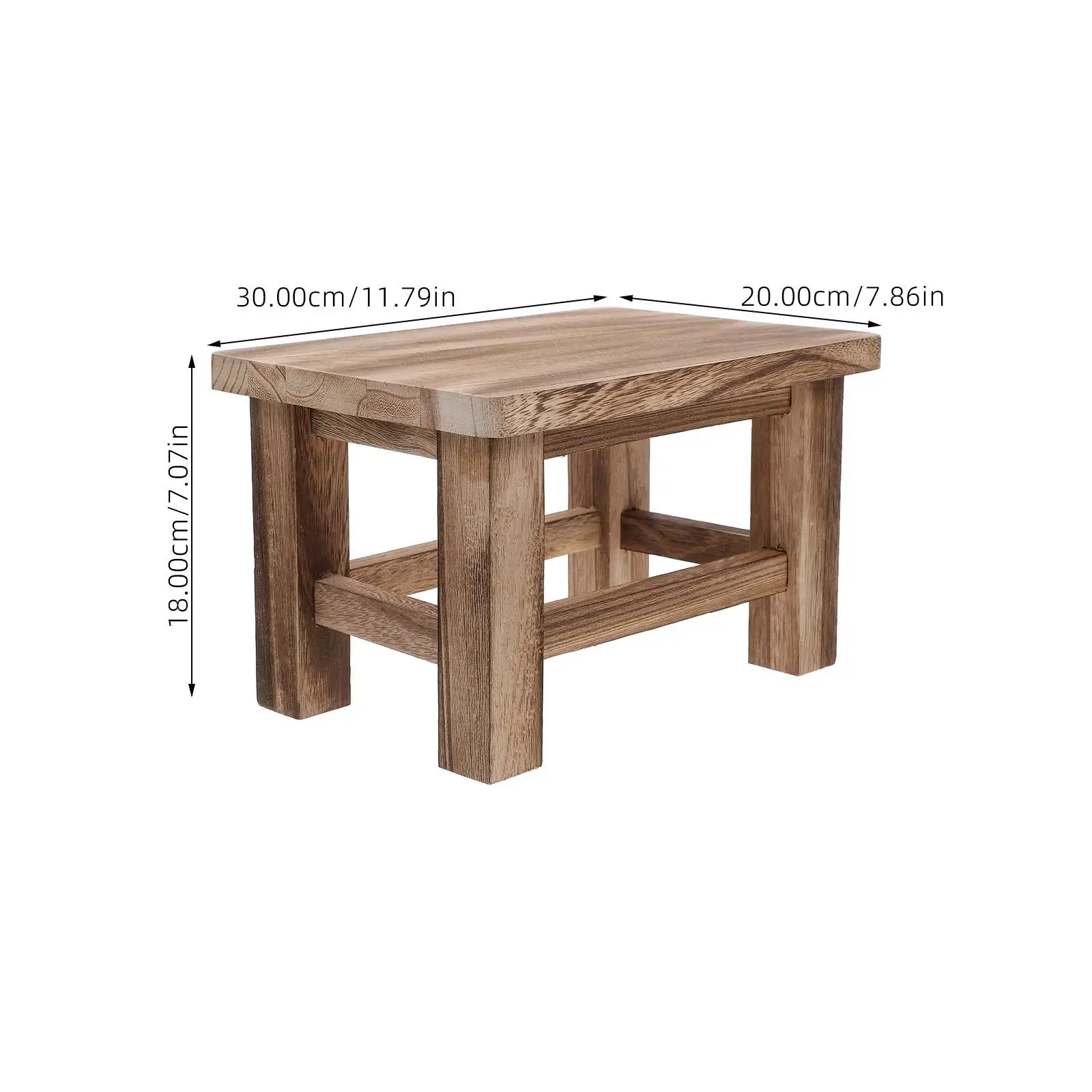 สตูลไม้เนื้อแข็ง Retro Compact Multi Room Entrance เด็กสตูลสตูลไม้ Bench สําหรับเฟอร์นิเจอร์เด็ก