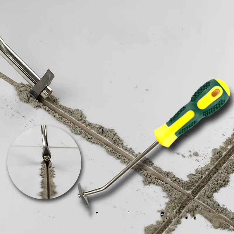 Removedor de lechada de azulejos de cerámica profesional, limpiador de huecos de azulejos de acero de tungsteno, broca para suelo, pared, costura, herramienta manual de limpieza de cemento