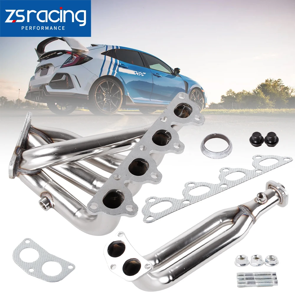 Manifold Knalpot Stainless Steel Modifikasi High Flow Untuk Honda Civic 88-00 EG EF EK EM Exhaust Header CR1847