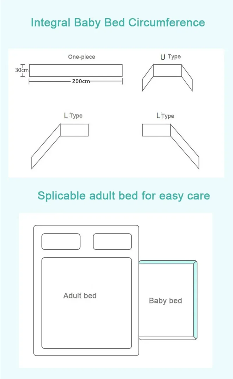 Paraurti per lettino Nordic Star Culla anti-collisione Design con cerniera Cuscino di protezione per biancheria da letto per culla monopezzo Cuscino regalo