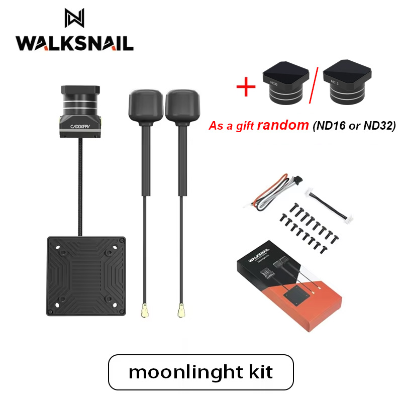Walksnail Avatar Moonlight ชุด 4K HD กล้อง CADDXFPV ND16 ND32 ในตัว EIS สนับสนุน Gyroflow สําหรับ RC FPV Freestyle Drone