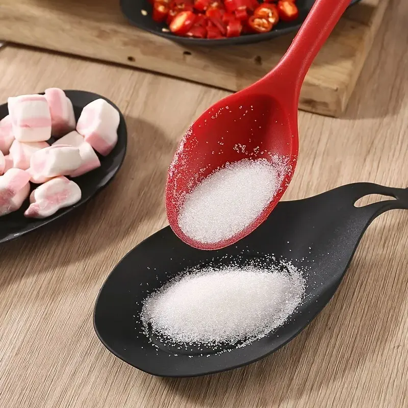 【ขายร้อน】ที่วางไม้พายที่วางช้อนซิลิโคนทนความร้อนภาชนะ Placemat ถาดเครื่องมือห้องครัว