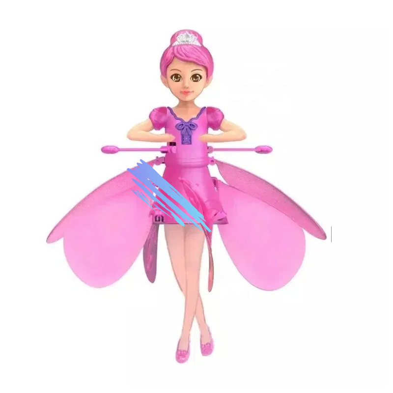Vliegende pop Dansende simulatie Helikopter Gebaar Inductiemachine Roterend vliegend speelgoed Lichtgevend kinderspeelgoedcadeau