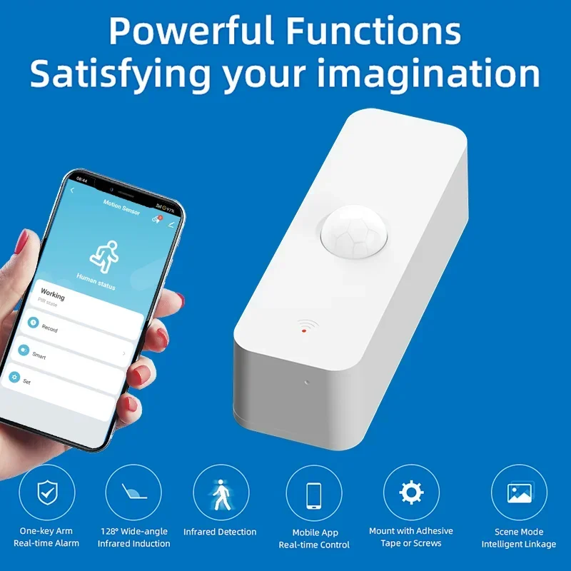 Tuya WiFi Zigbee PIR Датчик Движения Умный Дом Инфракрасный Детектор Человеческого Тела Alexa Совместимый Домашняя Безопаснос...
