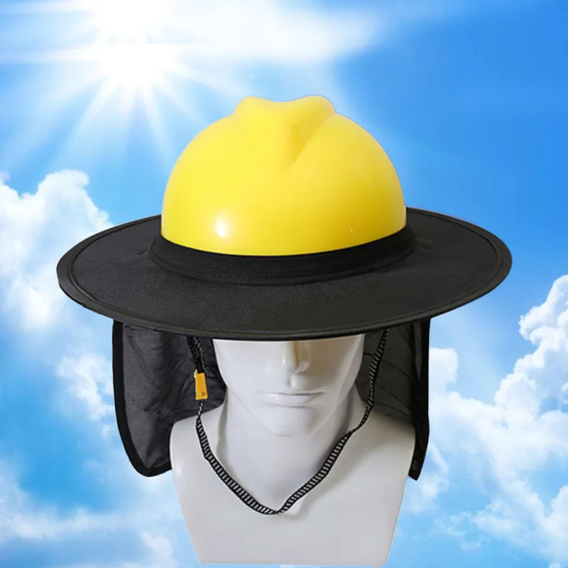 Casco reflectante de seguridad para construcción, casco protector para el cuello, parasol, Kit de rayas reflectantes, protección solar de verano, previene quemaduras solares