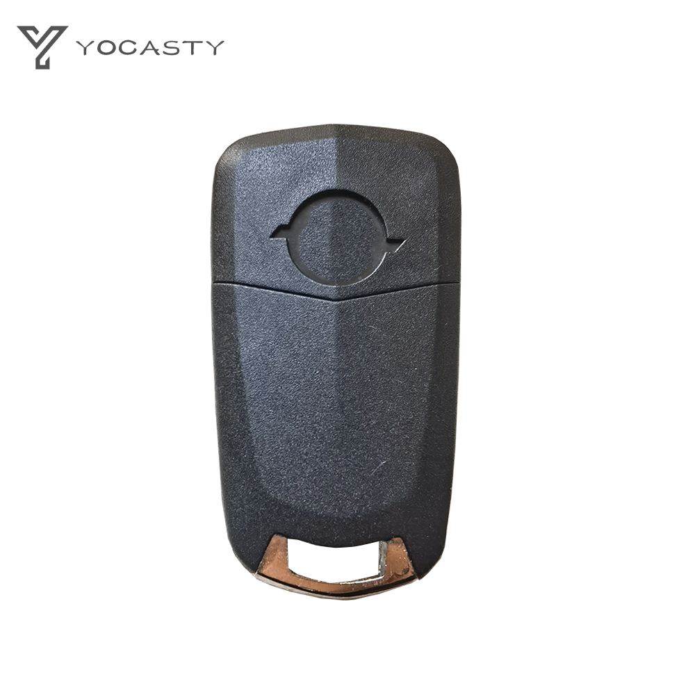 YOCASTY オリジナルロゴフリップリモート車のキーシェルケースオペルボクソールコルサ D アストラ H ザフィーラ B 2004 2005 2006 2007 2008 2013