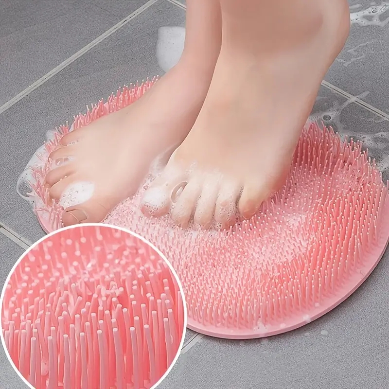Cepillo exfoliante para pies y depurador de espalda, ventosa antideslizante, herramienta de limpieza y exfoliante profunda para eliminación de suciedad corporal