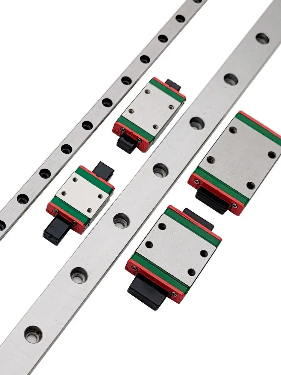 Guía lineal y 1 carro para impresora 3D, pieza de riel lineal en miniatura, MGN7C, MGN9C, MGN12H, MGN15C, MGN7H, MGN12C300/350/400mmMGN9H, 1 unidad