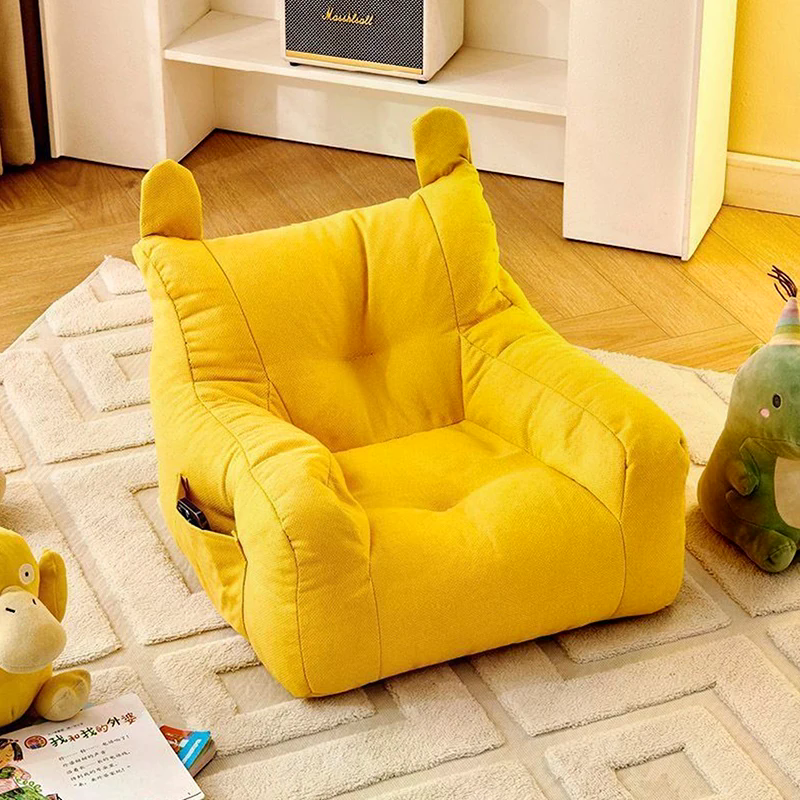 Soft Small Sofa Chair Comfortable Ergonomic Living Room Lazy Sofa With Storage Bag Children's Bear Sofa Chair For Boys And Girls