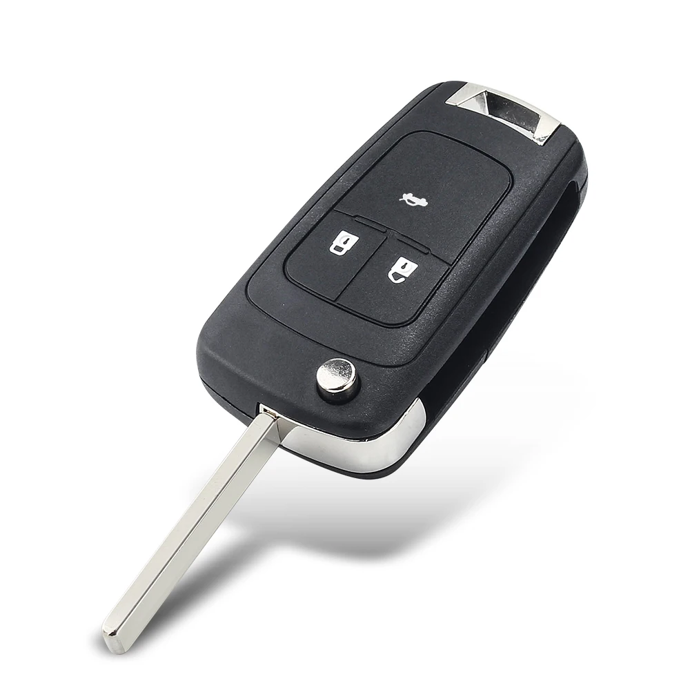 KEYYOU For Chevrolet Cavalier Aveo 2020 Fob HU100 Blade New 2/3 Buttons Flip Folding Remote Car Key Shell Case