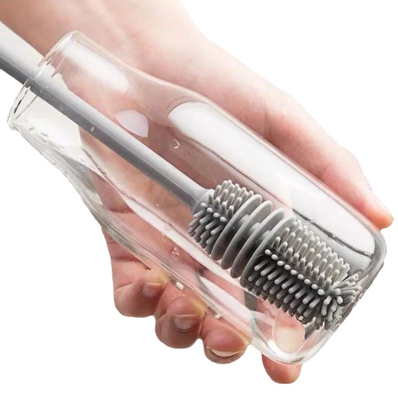 Silicone Cup Brush Cup Cleaning Brush No Dead Corners Or Gaps Plastic Brush Milk Bottle Cleaning Brush Household