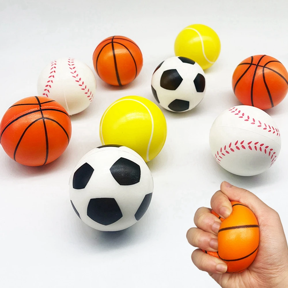 5/18PCS Globe Squeeze Balls 2.3 นิ้วWorld Earthเบสบอลบาสเกตบอลฟุตบอลเทนนิสความเครียดบรรเทาลูกบอลโฟมของเล่นparty ...