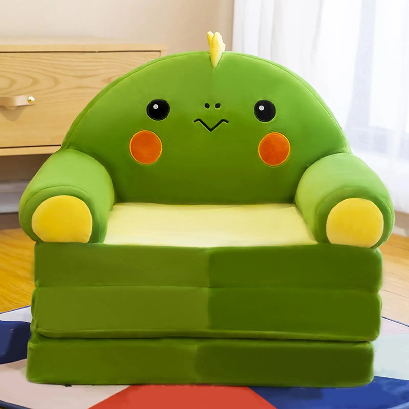 Funda para asiento de silla para niños, funda extensible lavable de 3 capas para sofá cama, funda para sofá para sala de estar, dormitorio y hogar