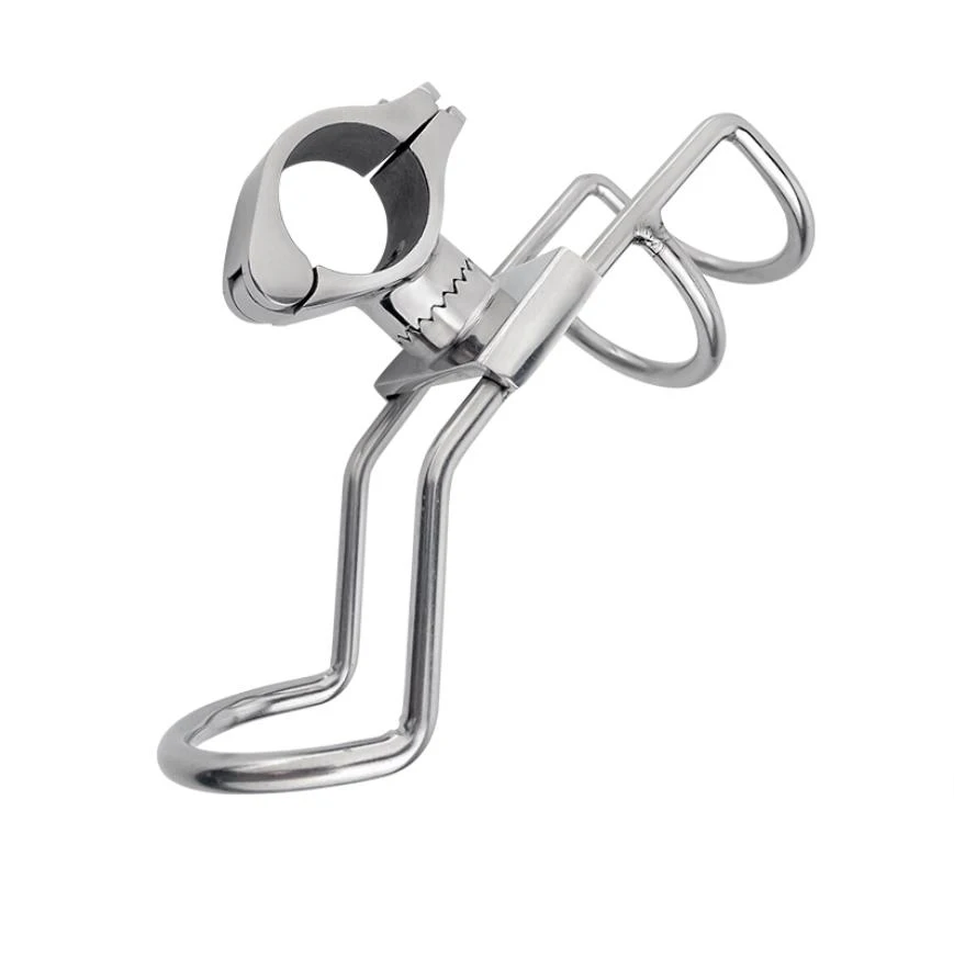 Soporte para caña de pescar de acero de calidad naval 316 SS, abrazadera de soporte para poste, montaje en riel, accesorios para barcos de 25 o 32mm