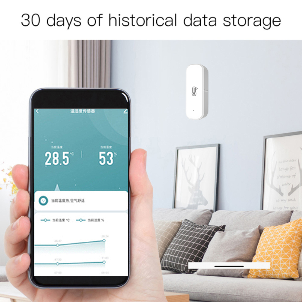 Tuya ZigBee Thông Minh Cảm Biến Nhiệt Độ Và Độ Ẩm Chạy Bằng Pin ZigBee Nhà Thông Minh Công Tác An Ninh Với Alexa Google Home