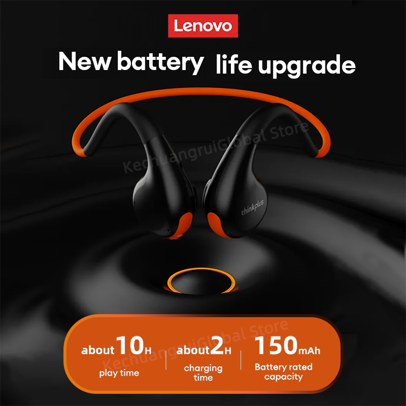 เดิม Lenovo X7 Air Conduction หูฟังไร้สายบลูทูธ 5.3 หูฟัง Bone Conduction ชุดหูฟังกีฬากลางแจ้งหูฟัง Mic