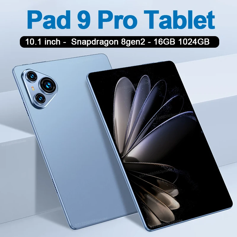 Original Pad 9 Pro Tablet 10.1 inch Android 13 Snapdragon 8gen2 Global 16GB+1024GB 10000mah 5G Dual SIM WIFI  HD Screen