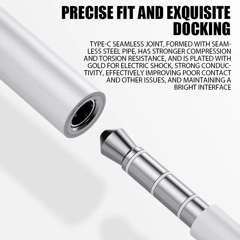 Adaptador USB tipo C a 3,5 Jack para auriculares USB-C 3,5 convertidor de Cable de Audio de 5mm para IPhone 15 15 Pro MAX Samsung Galaxy Huawei Xiaomi